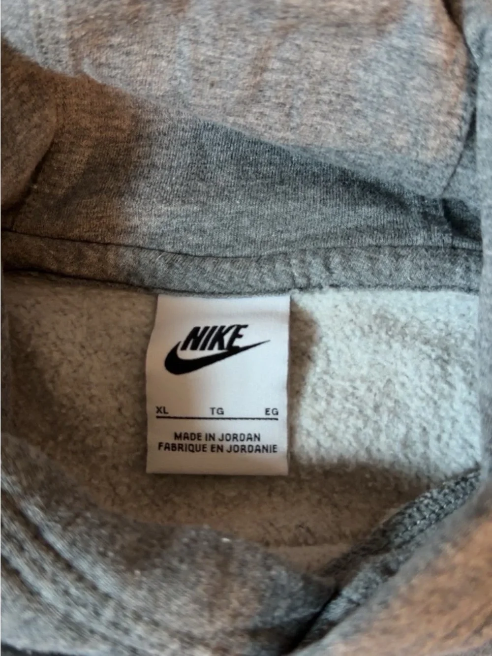 Nike Kids Gray Pullover Hoodie with White Swoosh